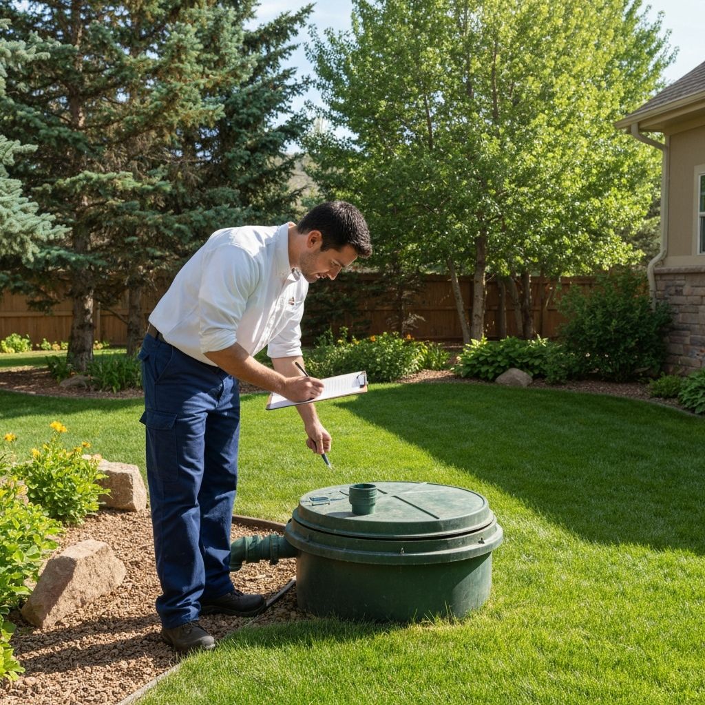 Septic system inspection